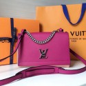 Imitation Fashion Louis Vuitton Soft Calf Leather Lockme II BB Magenta M51200 VS03770