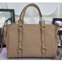 Imitation Fashion miu miu Top Handle Bag Sheepskin Leather M6809 Grey VS00852