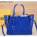Imitation Fendi 3Jours Tote Bag Calfskin Leather F2358 Blue VS01045