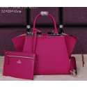 Imitation Fendi 3Jours Tote Bag Calfskin Leather F8936 Purple VS04227