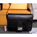 Imitation Fendi Baguette Bag in Grainy Leather 3358 Black VS05420