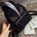 Imitation Fendi Black Studded Monster Eyes Backpack 231040 VS05814