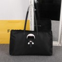 Imitation Fendi KARLITO Fabric Shopper Bag FD2978 Black VS06149