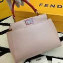 Imitation Fendi mini Peekaboo Bags Sheepskin Leather 55211 Light Pink VS04180