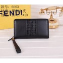 Imitation Fendi Original Leather Clutch F6003 Black VS09078