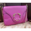 Imitation Gucci Calfskin Leather Messenger Chain Bags 308506 Purple VS02096
