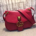 Imitation Gucci GG Marmont Leather Shoulder Bag 409154 Red VS09268