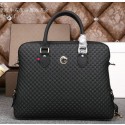 Imitation Gucci Guccissima Leather Business Briefcase G88131 Black VS02175