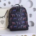 Imitation Gucci Horse Print Backpack 348769 Black VS02708