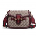 Imitation Gucci Lady Web Original GG Canvas Shoulder Bags 383848 Burgundy VS08563