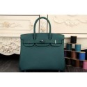 Imitation Hermes Birkin 35CM 30CM Tote Bag Original Leather HB35O Dark Green VS01217