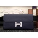 Imitation Hermes Constance Long Wallets Original Leather HA909 Royal VS03487