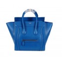 Imitation High Quality Celine Luggage Mini Boston Tote Bags Calfskin Leather CL3308 Royal VS01570