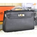 Imitation High Quality Hermes MINI Kelly 22cm Tote Bag Calfskin Leather Black VS08589
