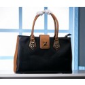 Imitation Louis Vuitton Cruise 2015 Tote Bag M42852 Black&Wheat VS02008