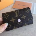 Imitation Louis Vuitton Monogram Canvas 6 Key Holder Rose Ballerine M60701 VS09769