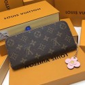 Imitation Louis Vuitton Monogram Canvas Clemence Wallet Pink M64201 VS01898