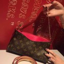 Imitation Louis Vuitton Monogram Canvas Pallas Clutch Bag M41638 Red VS05517