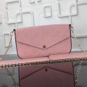 Imitation Louis Vuitton Monogram Empreinte Pochette Felicie Pink M64065 VS02310