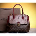 Imitation Louis Vuitton Precious Leather Majestueux Tote Bag M42963 Wine VS02070