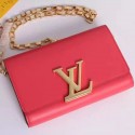 Imitation Louis Vuitton Smooth Calfskin Chain Louise GM Hot Pink M94647 VS00886