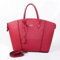 Imitation Louis Vuitton Veau Cachemire LOCKIT MM M94595 Rose VS05912