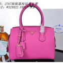 Imitation Luxury PRADA Grainy Leather Tote Bag PBN2767 Rosy VS08322