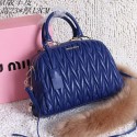 Imitation miu miu Matelasse Nappa Leather Top-handle Bag M1020 Royal VS09071