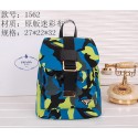 Imitation Prada BZ1562 Green Microfiber Nylon Drawstring Backpack Bag VS09791