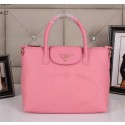 Imitation Prada Grainy Leather Tote Bag BN2603 Pink VS06286