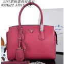 Imitation PRADA Grainy Leather Tote Bag PBN2767 Rose VS04332