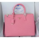 Imitation Prada Saffiano Calfskin Leather Tote Bag PBN1786 Pink VS09667