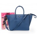 Imitation Prada Smooth Calfskin Leather Tote Bags BN2619 Blue VS07901