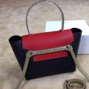 Imitation Quality Celine Small Belt Bag Original Leather CLA98311S Black&Red VS07116