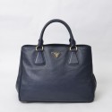 Imitation Quality Prada Large Tote BN2579 in Sapphire Blue Calfskin Leather with Gold Hardware XZ VS07289