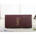 Imitation Saint Laurent Classic Monogramme Clutch Original Leather Y5486 Burgundy VS00390