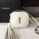 Imitation Saint Laurent Monogram Blogger Bag in Off-white Leather 425317 VS05626
