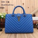 Imitation Yves Saint Laurent Monogramme Small Cabas Chyc Bag Y5086 Blue VS06445