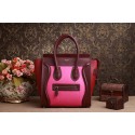 Knockoff AAA Celine Micro Luggage 3307 in Light Purple with Red Original Leather YD VS06954