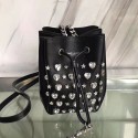 Knockoff AAA Saint Laurent Embellished Mini Bourse Bucket Bag Black Y220370 VS01803