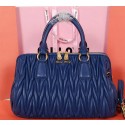 Knockoff Best miu miu Matelasse Nappa Leather Top-handle Bag M88007 Royal VS00559