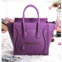 Knockoff Celine Micro Luggage 3307 in Purple Original Leather VS02268