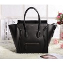 Knockoff Celine Mini Luggage 3308 in Black Original Leather VS07245