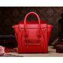 Knockoff Celine Nao Luggage 3309 in Orange Red Clemence Leather VS07877