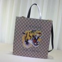 Knockoff Cheap Gucci Tiger Print Soft GG Supreme Tote 450950 VS02126