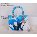 Knockoff Christian Dior Alstroemeria Flower Lady Dior Bag CD0523 Blue VS00771