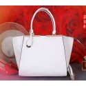 Knockoff Fendi 3Jours Tote Bag Calfskin Leather FJ2352 White VS01538