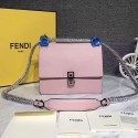 Knockoff Fendi Kan I Small Leather Mini Bag Pink 8M03815 VS02152