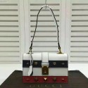 Knockoff Gucci Cat Lock Leather Top Handle Bag White 421997 VS03944