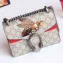 Knockoff Gucci Dionysus GG Supreme Bee Embroidered Mini Bag 421970 VS02408